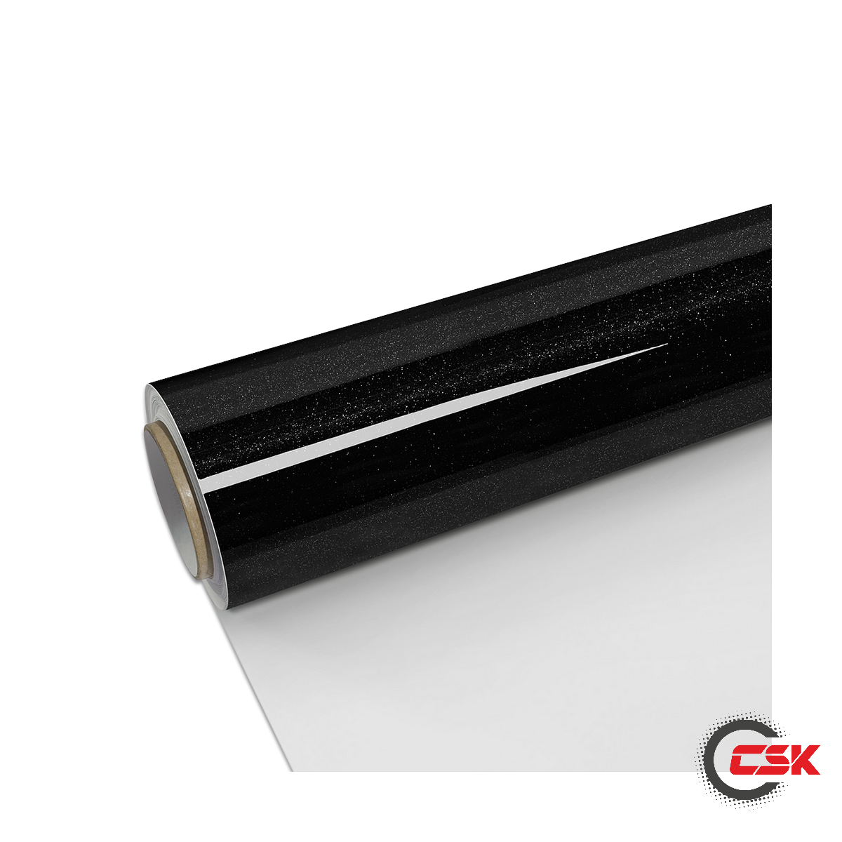 PET Liner Super Gloss Crystal Sparkle Black CSK Premium Cast Vinyl Wraps